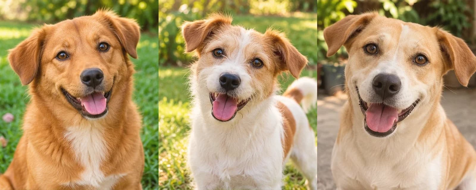 Dogs gathered for animal welfare care